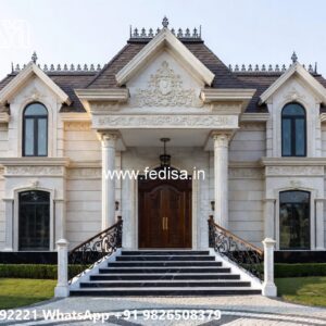 Traditional House Facade Single Room House Design No-9122