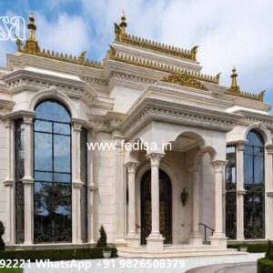 Heritage Style Villa Exterior 5 Marla House Design 3d No-9164