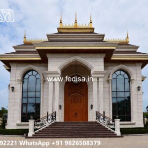 Marble Flooring Villa Design Townhouse Layout No-9173