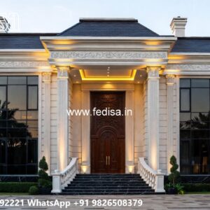 Classic Villa Garden Design 800sqft Home Design No-9175