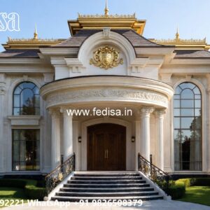 Elegant Classic Home Exterior Ideas House Design With Ground Floor Parking No-9272