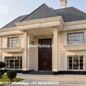 Grand Entrance Villa Design U Shaped House Plans With Pool No-9283