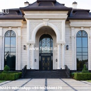 Villa With Columns Design 3 Bhk Home Plan No-9284
