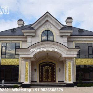 Traditional House Facade 2 Bhk Design No-9366