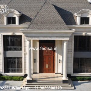 Neoclassical Home Design Skinny House Plans No-9367