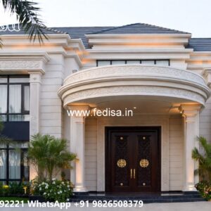 Neoclassical Villa Facade Luxury Beachfront Villa No-9404