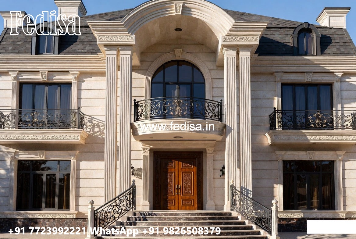 Columns House Design Villa Villas No-9492