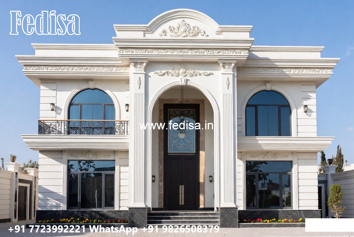 Villa With Columns Design Fancy Villa No-9528