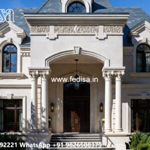 Stone Finish Home Exterior Best Luxury Villas No-9616