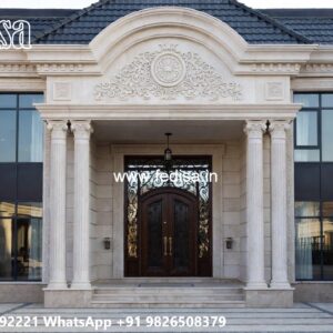 Classic House Front Elevation Design Exterior Paint Combinations No-9718