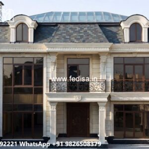 Traditional House Design With Modern Touch Outside Wall Paint No-9721