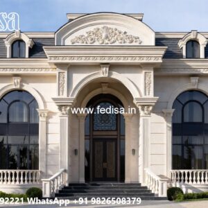 Classic House Design With Garden Exterior Home Painting No-9722