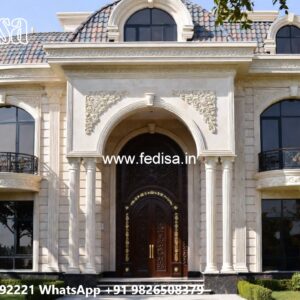 Traditional House Facade Green House Paint No-9732