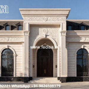 Classic Home Garden Design Stone Front House No-9747