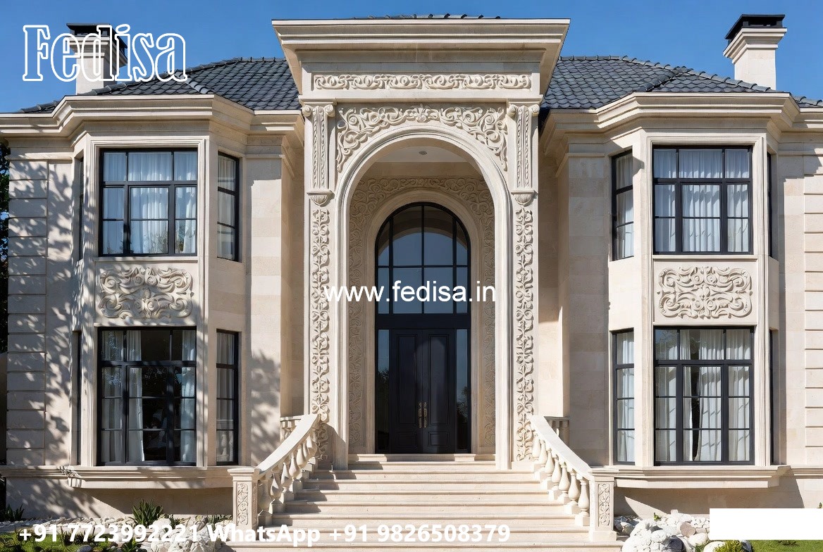Traditional Villa Architecture Building Outside Color No-9763
