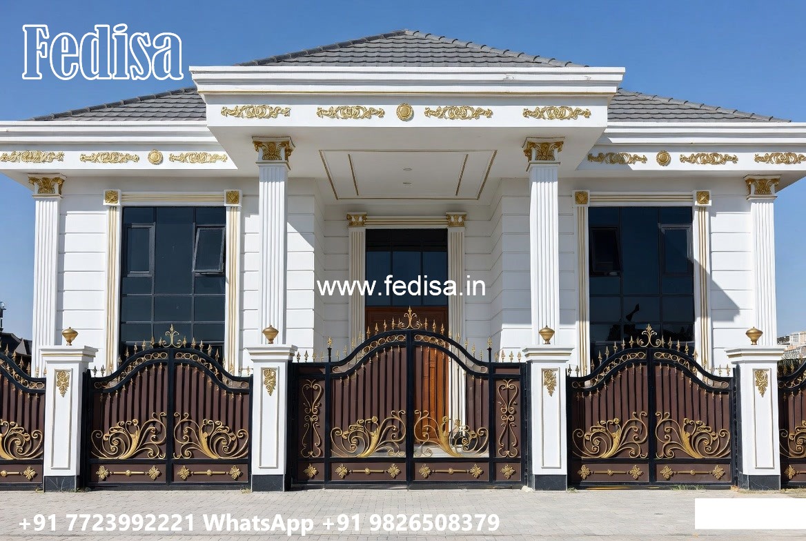Neoclassical Villa Facade Outside Color No-9770