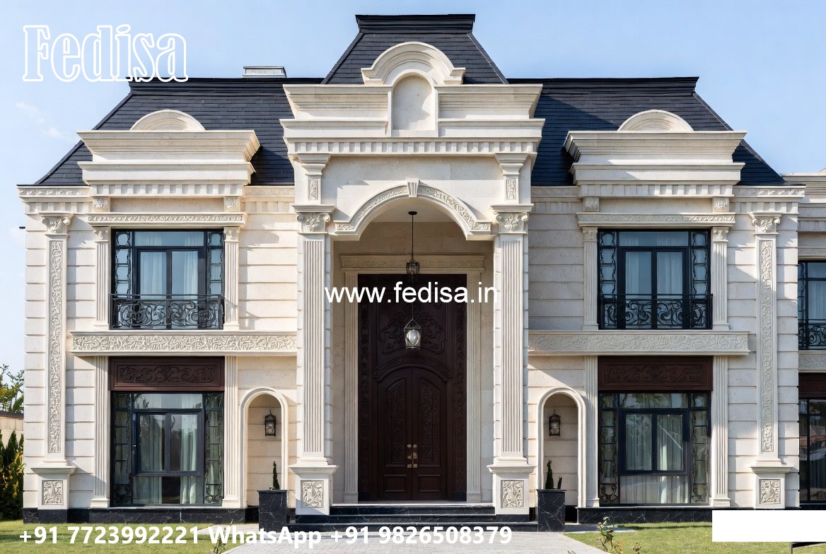 Luxury Front Elevation Villa External House Colors No-9773