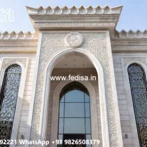 Classic Villa Garden Design Navy Blue House Exterior No-9785