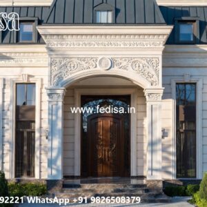 Villa Courtyard Design Navy Blue Exterior Paint No-9787