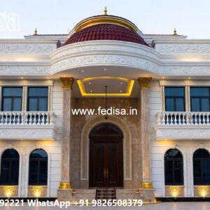Modern Classic Villa Design Ideas Olive Green Exterior Paint No-9791