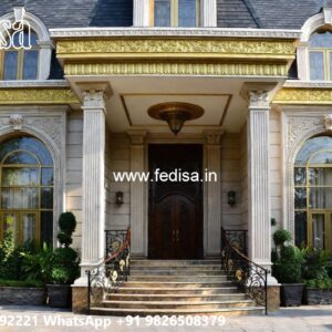 Classic Villa Front Elevation Design Building Painting Colors No-9798