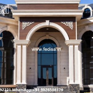 Traditional Home Facade Gray House Exterior No-9816
