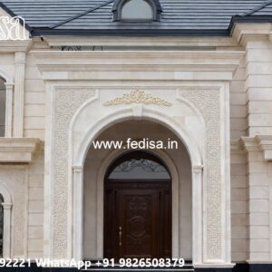 Symmetrical House Design Outdoor Wall Paint Colors No-9819