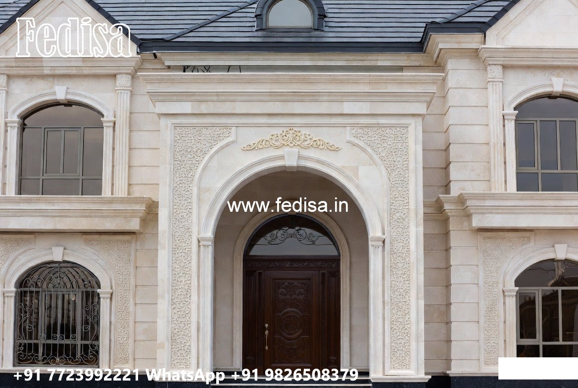 Symmetrical House Design Outdoor Wall Paint Colors No-9819