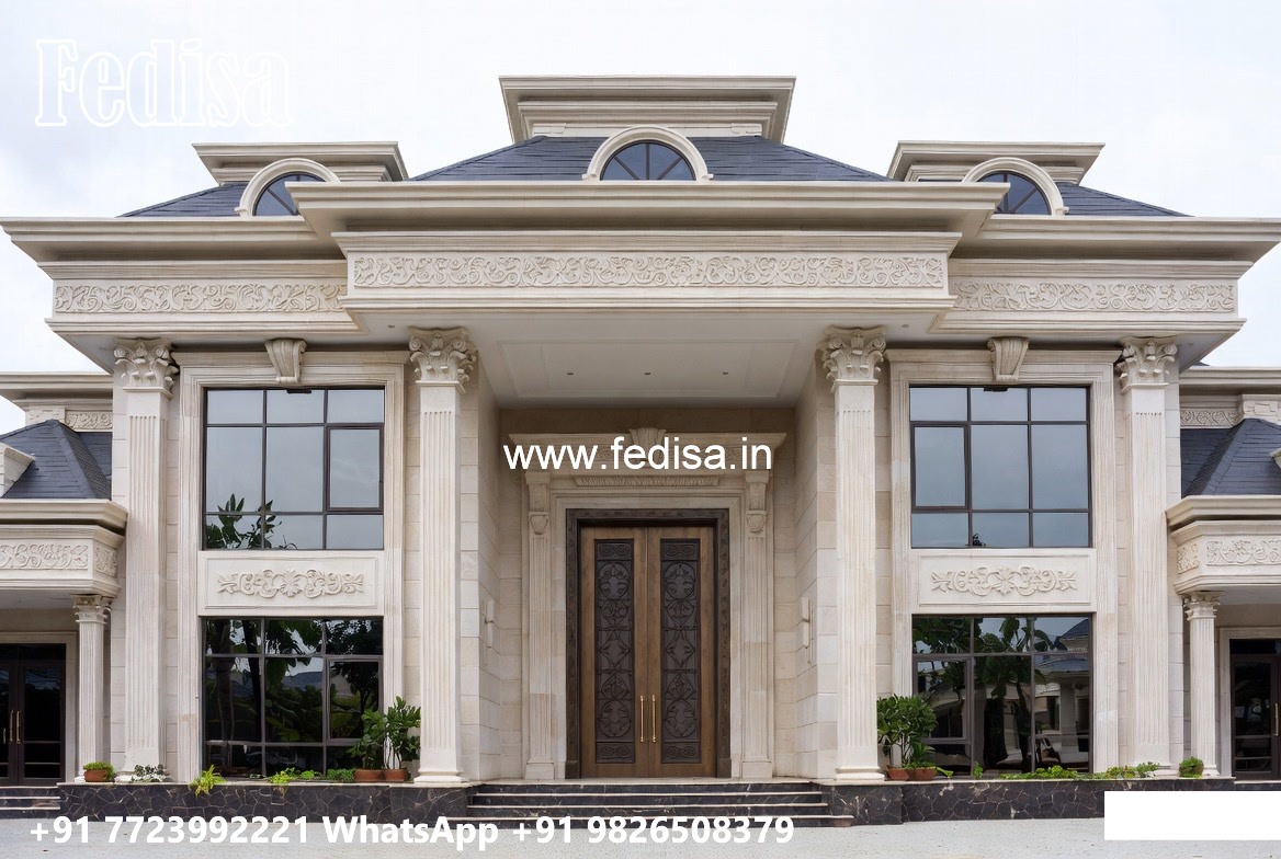 Stone Exterior Classic Home Gray Painted House No-9822