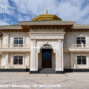 Classic House Design With Garden Exterior Paint Estimator No-9844