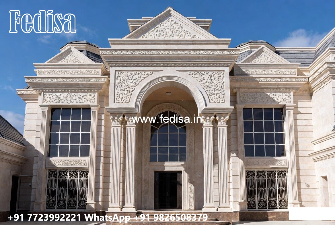 Luxury Classic Home Green Color House Outside No-9848