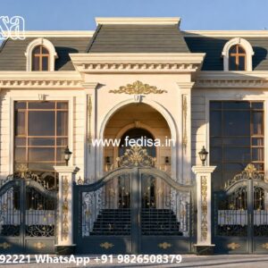 Stone Finish Home Exterior Navy Blue Siding House No-9860