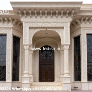 Traditional Villa Architecture Front House Color Paint No-9885