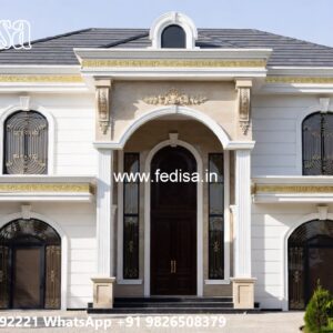 Elegant Villa Design Painting Front Of House No-9888