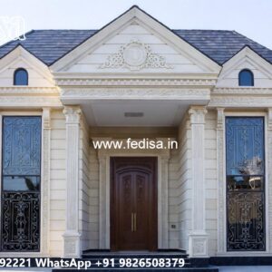 Heritage Style Villa Exterior Houses Painted Gray No-9896