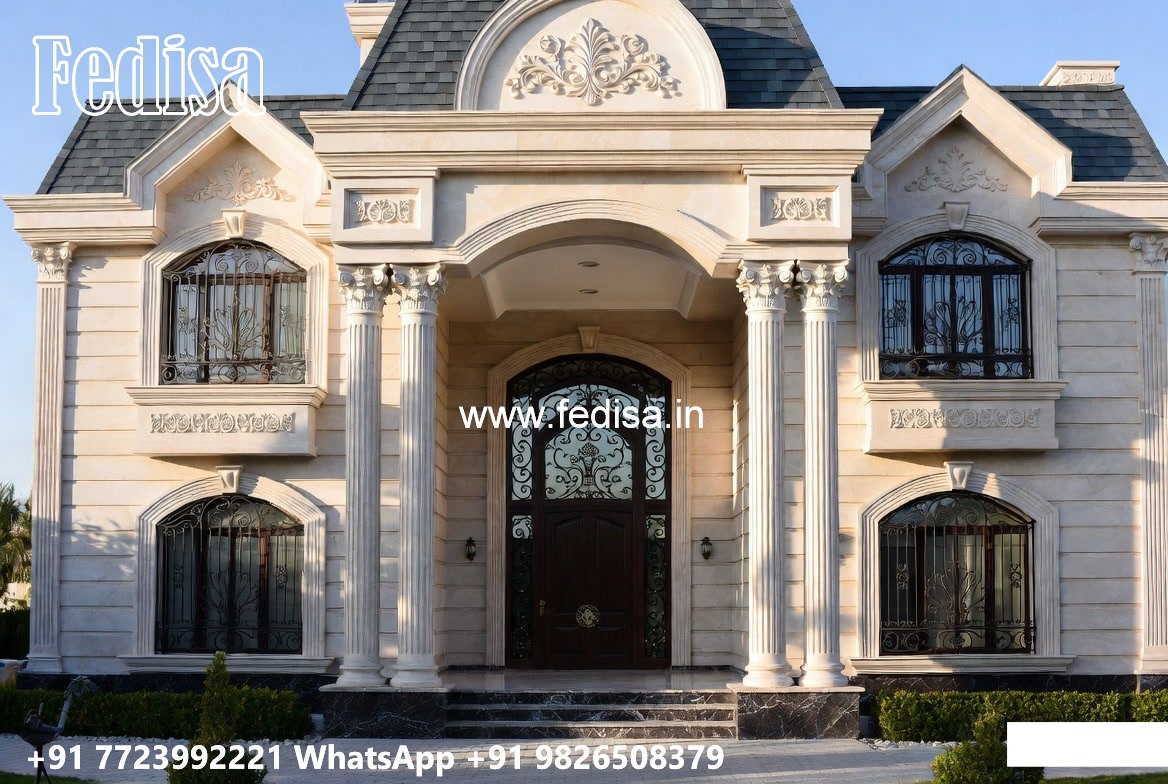 Royal Bedroom Design Villa Brown House Exterior No-9902