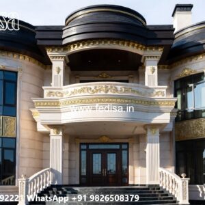 Classic Villa Garden Design Outside House Painters No-9907