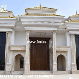 Classic Outdoor Patio Villa Yellow Exterior Paint Combinations No-9912