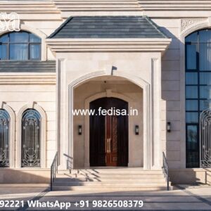 Modern Classic Villa Design Ideas Gray Green Exterior Paint No-9913
