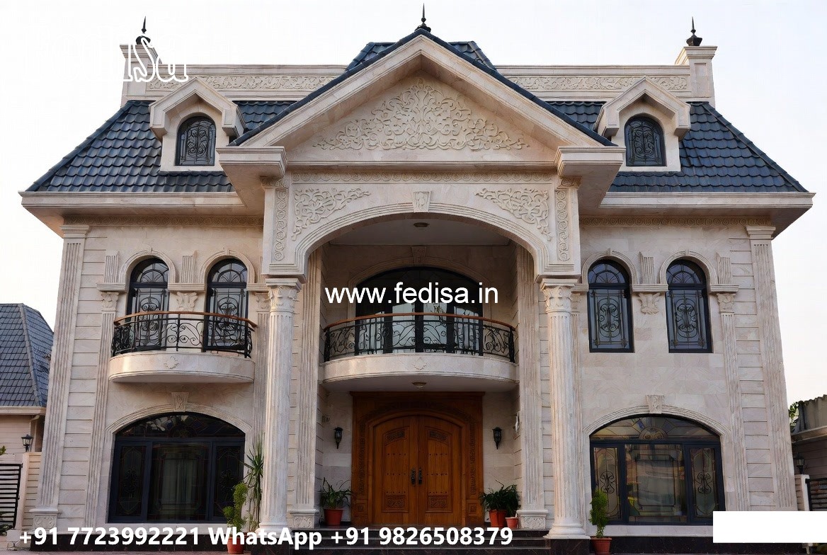 Brick Classic House Design Blue Green Exterior House Paint No-9943