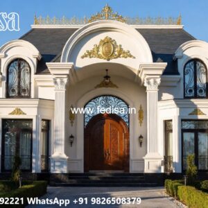 Courtyard Home Design Exterior Paint Combinations 2026 No-9996