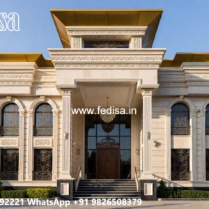 Traditional Villa Architecture External Home Color No-10007