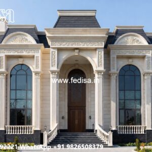 Neoclassical Villa Facade Ceiling Outside The House No-10014