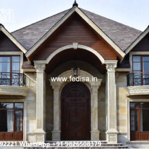 Luxury Villa Landscaping Mountain Home Exteriors No-10030