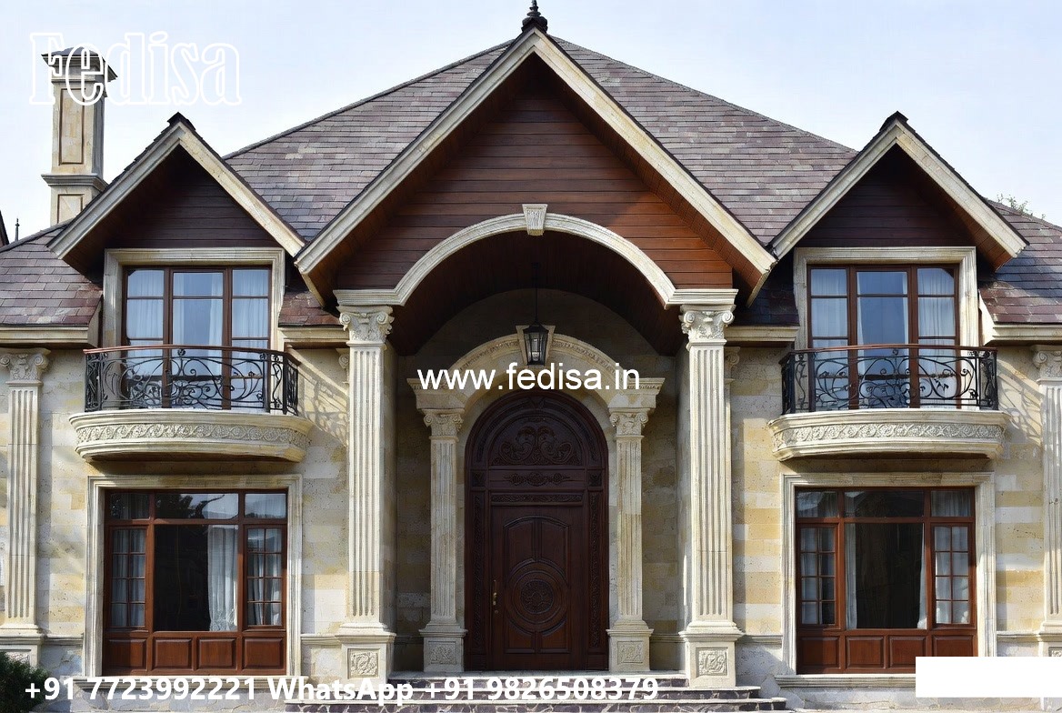 Luxury Villa Landscaping Mountain Home Exteriors No-10030