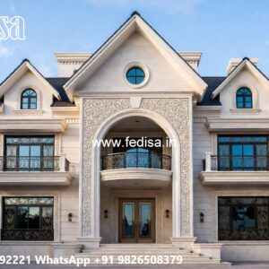 Elegant Classic Villa Interior Ideas Dorian Gray Exterior Paint No-10040