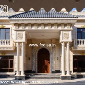 Vintage House Style Villa Exterior Design No-10055