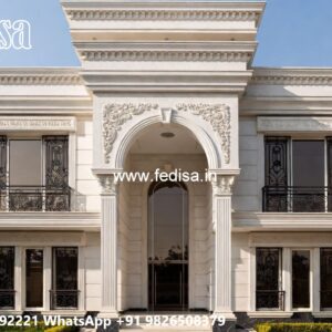 Brick Classic House Design Small Villa House Design No-10065