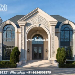 Classic House Front Elevation Design Mini Villa Design No-10084