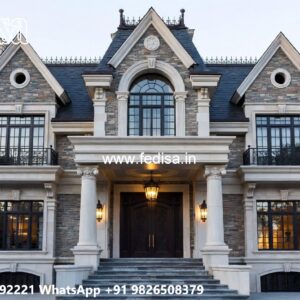 Classic Home Exterior 2 Bhk Villa Design No-10097